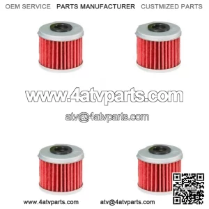 Honda TRX450R TRX450ER HiFlo Oil Filter HF116 TRX 450R 450ER - Pack of 4