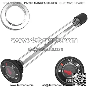 Fuel Gas Tank Level Gauge Meter Fuel Gas Cap for Kawasaki Prairie 360 KVF360 Mule 3010 4000 4010 KAF 620 950 (OEM# 52005-7501 52005-0738)