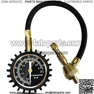 2 in 1 Professional Rapid Air Down Tire Deflator Pressure Gauge 75Psi with Special Chuck for 4X4 Large Offroad Tires on Jeep, Truck, ATV