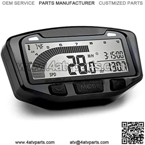 752-118 Black Vapor Digital Speedometer Tachometer Gauge Kit, 1987-2019 Yamaha Kawasaki Polaris Can-Am