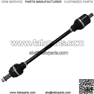 SuperATV Heavy Duty Rhino Brand Rear Axle for Polaris Ranger XP 900 / Crew (See Fitment) - 1 Rear Axle - Made of 4340 Chromoly Steel - Synthetic Grease to Keep CV's Cool - Maximized CV and Shaft Size