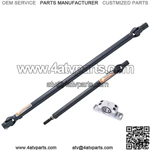 SuperATV U-Series FRONT + REAR Prop Shaft for Defender MAX HD8 / HD10 (Year Specific - See Fitment) | Includes SuperATV Cast Carrier Bearing | No vibrations, no wobble, no maintenance!