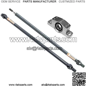 SuperATV U Series Heavy Duty Rhino Driveline Prop Shaft for Polaris RZR XP 4 1000-4 Seater ONLY - Front and Rear - With Aluminum Carrier Bearing - Made With 4130 Chromoly