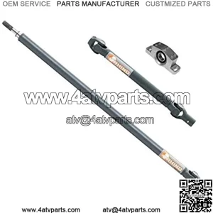 SuperATV U Series Heavy Duty Rhino Driveline Prop Shaft for Polaris RZR XP 1000 - Front and Rear - With Aluminum Carrier Bearing - Made With 4130 Chromoly
