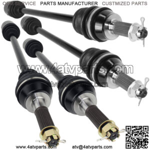 Front Rear LH RH CV Joint Axles for Polaris RZR XP 900 EFI / 4 XP 900 2011-2013