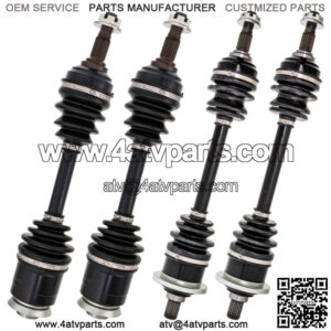Complete Front & Rear CV Axle Driveshaft Assy Kit for Arctic Cat 250 300