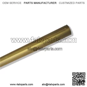 AXLE, ALUMINUM TUBE, 44?? LENGTH, 1-1/4?? OD, .195 WALL, GOLD