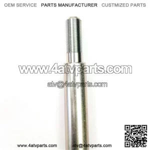 AXLE, SOLID STANDARD STEEL, 38?? LENGTH, 1??DIA, 2?? STEPPED ENDS (1-3/8?? THREAD LENGTH), 2 OFFSET 1/4?? KEYWAYS