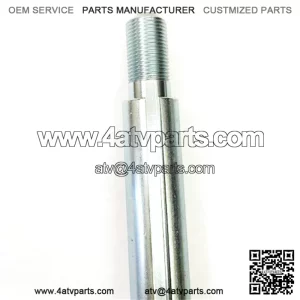 AXLE, SOLID STANDARD STEEL, 40?? LENGTH, 1?? DIA, 1-1/2?? STEPPED ENDS (1-1/8?? THREAD LENGTH), 2 OFFSET 1/4?? KEYWAYS