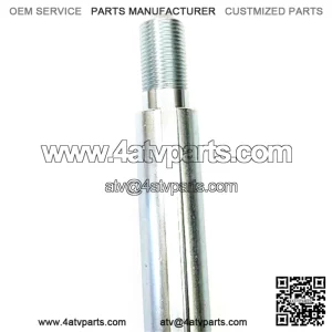AXLE, SOLID STANDARD STEEL, 42?? LENGTH, 1?? DIA, 1-1/2?? STEPPED ENDS (1-1/8?? THREAD LENGTH), 2 OFFSET 1/4?? KEYWAYS