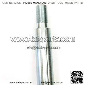 AXLE, SOLID STANDARD STEEL, 38?? LENGTH, 1?? DIA, 1-1/2?? STEPPED ENDS (1-1/8?? THREAD LENGTH), 2 OFFSET 1/4?? KEYWAYS