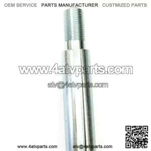 AXLE, SOLID STANDARD STEEL, 42?? LENGTH, 1?? DIA, 1-1/2?? STEPPED ENDS (1-1/8?? THREAD LENGTH), 2 OFFSET 1/4?? KEYWAYS