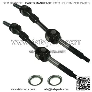 2 Complete Rear Drive Axle Shaft for Kawasaki Mule 2510 KAF950A Diesel 2000~2002 (For: More than one vehicle)
