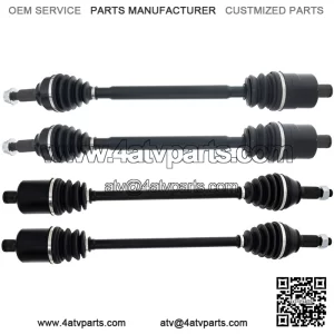 Front Rear CV Axle Drive Shaft Set for Polaris Ranger XD 1500 Crew 1337043