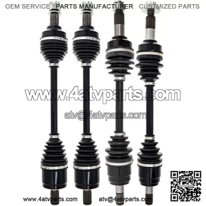 Front Rear CV Axle Kit For Honda Rancher 420 42250-HR6-A62 44220-HR3-A21
