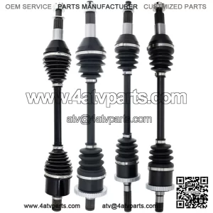 Front Rear CV Axle Drive Shaft Set for Can-Am Outlander 500 700 Max
