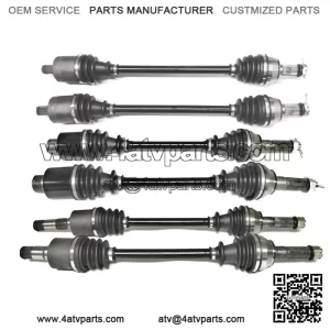 Set of CV Axles for Polaris, 2010-2016 Ranger 800 6x6, Front Middle Rear