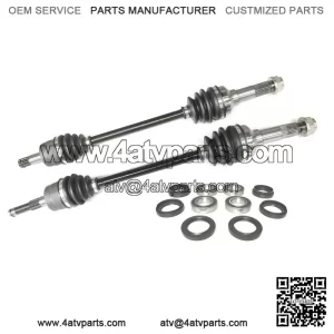 Set of Front Axles & Wheel Bearing Kits for Yamaha Rhino 450 / 660 04-09