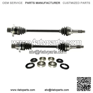 Pair of Rear Axles with Bearings for Yamaha Rhino 700 2008-2013