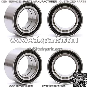 3514822 3514699 Front and Rear ATV Wheel Bearing fit for RZR 900, Polaris RZR 1000, Polaris Scrambler 850, Polaris Scrambler 1000, Polaris General 1000, Set of 4