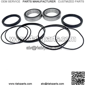 Racing Rear Wheel Axle Carrier Bearings and Seals Kit with O-rings Compatible with Honda TRX400EX TRX400X 99-14