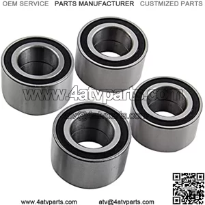 2Pcs Front and 2Pcs Rear Wheel Carrier Bearing Replacement for Yamaha Grizzly 660 ATV YFM660 2003-2008 YFM700 2007-2016