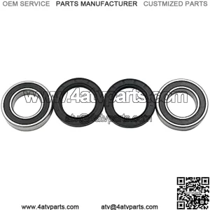 Pack-4 Racing Wheel Bearing and Seal Kit Rear Fit for Axle Carrier Rear Yamaha Banshee Blaster Raptor 660 Blaster ATV Quad Grizzly
