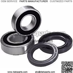 Rear Wheel Axle Bearing Seal Kit OE Carrier fits - ATC 400 DVX DVX400 2004-2008 - Single Row C3 Grade Bearing - High Durable Bearing - High Speed Bearing - Replacement Bearing Rebuild