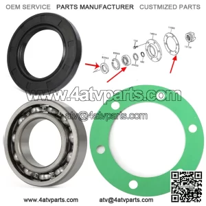 For Kawasaki Mule #92049-1298 Inside Rear Axle Bearing &Seal &Gasket #11060-1251 (For: More than one vehicle)