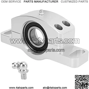 Driveshaft Support Bearing, Aluminium Alloy ATV Driveshaft Carrier Bearing Front ID 29.81mm/1.2in Replacement OE:PA?9875 for POLARIS RZR 900 2015+(Silver)