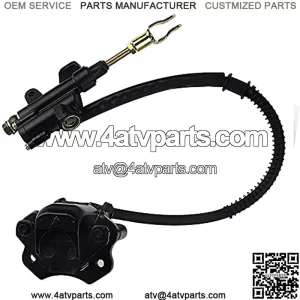 Rear Brake Master Cylinder Caliper Assembly for 50cc 70cc 90cc 110cc 125cc Chinese ATV Quad Scooter Taotao 110cc Boulder B1 Coolster 3050HD