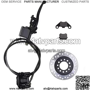Brake Master Cylinder Caliper Assembly Left Hydraulic with Disc Brake Rotor Replacement for Roketa Kazuma Taotao SUNL ATV Jetmoto BMS Baja NST Coolster 50CC 70CC 90CC 110CC 125CC 150CC 200CC 250CC