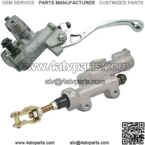 Front & Rear Brake Master Cylinder Pump Hydraulic Refit Compatible with Honda CR125R CR250R CRF250X CRF250R CRF450R CRF CQR for Motorbike ATV Dirt Bike