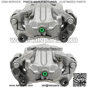 BC3872BPR Pair of 2 Front Driver and Passenger Side Disc Brake Caliper Assembly with Bracket Replacement for Murano 370Z Infiniti G37 G35 M35 EX35 M37 G25 M45 Q40 QX70 Q70 QX50 M56 V6