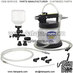 MV6835 Premium Pneumatic Air Operated Brake and Clutch Bleeding Kit, Variable Control Thumb Throttle, Quick Connect Coupler, 1.9 Quart Reservoir