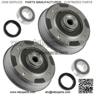 Rear Left Right Brake Drum Kit fits Kawasaki Mule 500 KAF300A KAF300B 1993-1996