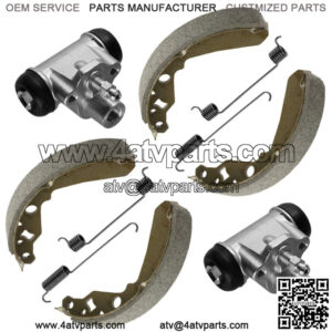 2x Front Brake Cylinder Left & Right w/ Shoes For Kawasaki 43092-0001 41047-0001