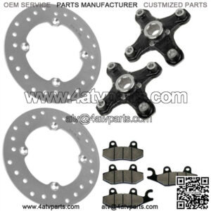 Front Wheel Hubs w/ Brake Discs & Pads For CanAm Maverick 1000R 2014-2015 (For: Can-Am)
