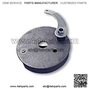 BRAKE ASSEMBLY, 4-1/2??, ROUND BACKING PLATE, STEEL, 5/8?? BORE