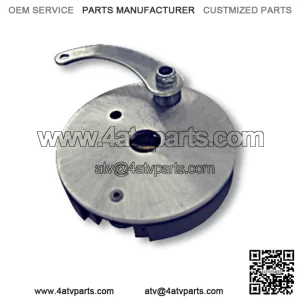 BRAKE ASSEMBLY, 4-1/2??, ROUND BACKING PLATE, ALUMINUM, 3/4?? BORE