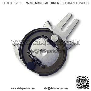 BRAKE ASSEMBLY, 4-1/2??, STEEL ANCHOR BACKING PLATE, 1?? BORE