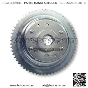 60 TOOTH SPROCKET FOR #35 CHAIN & 4-1/2?? BRAKE DRUM, MACHINED ID (ONE PIECE) RIVETED TO MINI-HUB, 1-1/4?? BORE