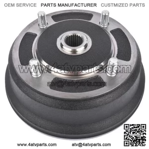 Front Brake Drum for 2001-08 Kawasaki Mule 3000 3010 3020 4000 4010 Gas Diesel (For: More than one vehicle)
