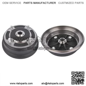 Pair For Kawasaki Mule 3000 3010 4000 4010 KAF950B 4x4 Diesel Front Brake Drums (For: More than one vehicle)