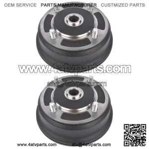 2x Front Brake Drums for Kawasaki Mule 3000 3010 3020 4000 4010 2x4 4x4 KAF620G (For: More than one vehicle)