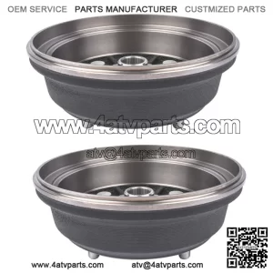 Pair Front Brake Drums for Kawasaki Mule 3000 3010 4000 4010 KAF950E 4x4  Diesel (For: More than one vehicle)
