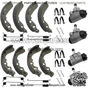 Front Rear Brake Wheel Cylinders All 4 fit for Kawasaki KAF300 Mule 500 520 550 1991-2004