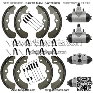 Wheel Cylinder Brake Shoe Front Rear All for Kawasaki Mule 2520 2510 2500 2030 2020 2010 1000 Diesel KAF450 KAF540 KAF620 KAF950 1988-2000 43092-1053 43092-1054 41048-1078 41048-1079