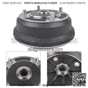 Front Brake Drum for Kawasaki Mule 3000 3010 4000 4010 Gas Diesel 2001-2008