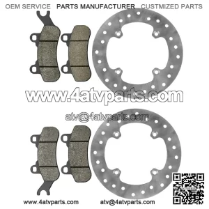 Front or Rear Brake Disc with Pads for Can-Am Defender Max HD10 2018 - 2023